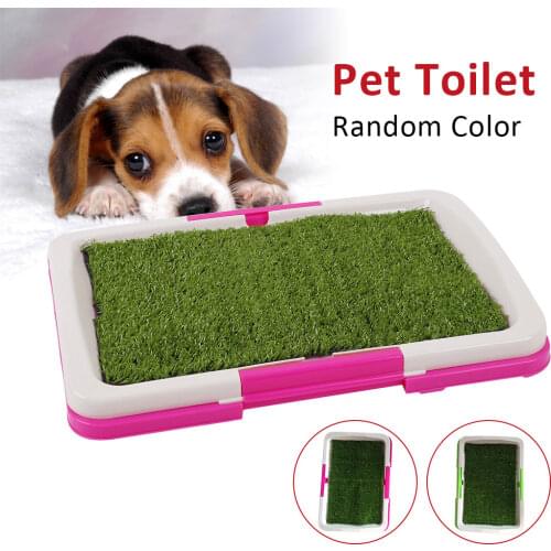 Pet Cat and Dog Universal Puppy Grass Mat Toilet Trainer Tray Plastic Indoor Litter House Pad Potty Pet Toilet Urinary
