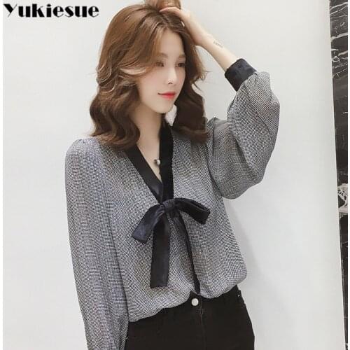 Женские рубашки в клетку YUKIESUE China At AliExpress