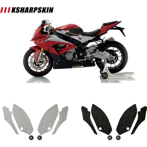 Motorcycle protection pad tank grip fuel tank pad sticker gasoline knee traction side decal for BMW S1000R S1000RR HP4 RACE