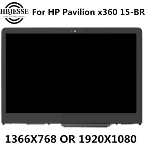 15.6''LCD Display + Touch Screen Glass Assembly For HP Pavilion 15-BR 15-BR011TX 15-BR001LA 15-br013na 15-br014ng 15-br124tx