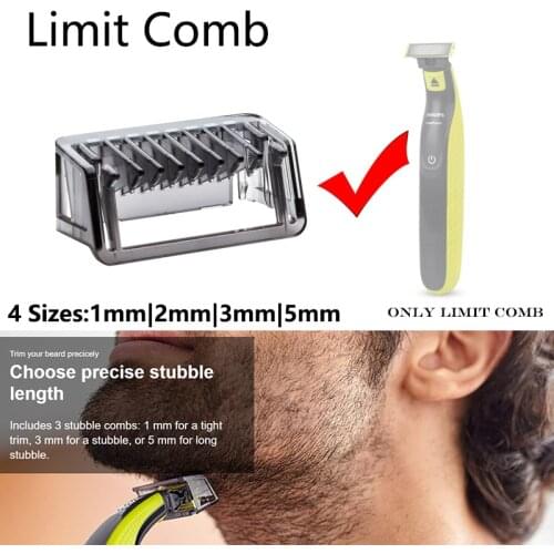 1 2 3 5mm Salon Barber Hair Removal For Philips Norelco OneBlade Comb Cutting, QP210/50 220 2523 2520 2527 6520