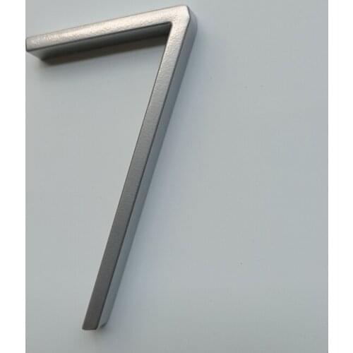 12cm Big 3D Modern House Number Door Home Address Numbers for House Number Digital Door Outdoor Sign Plates 5 Inch. #0-9 Silver