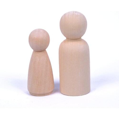 20pcs Wood Doll Wooden People Shapes For Friends and Kids Home Decoration Accessories Party Game Gifts