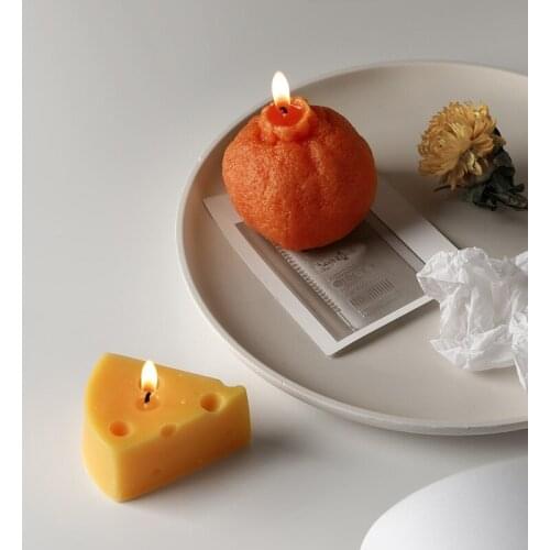 Scented Candle Decoration Wedding Home Accessories Photo Props Souvenir Lemon Fruit Aromatherapy Cake Korean Candles