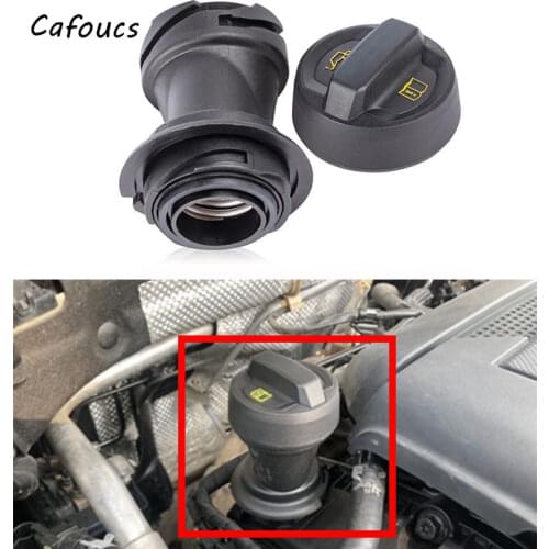 Cafoucs For VW Passat Magotan B8 Golf 7 ew CC Tiguan A3 A4 A5 Car Engine Improved EA888 Oil Cover 05E103485B/ 06K103281B