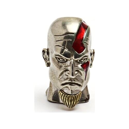 White Brass War Knife Beads Outdoors DIY Tools EDC Lanyard Pendants Key Rings Accessories