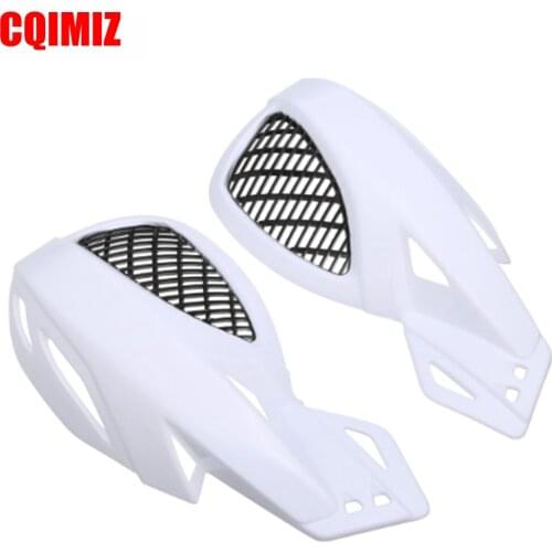 White 7/8'' Motorcycle Handguard Plastic Hand Guard Shield Protection For Honda Yamaha Suzuki KTM ATV Dirt Bike