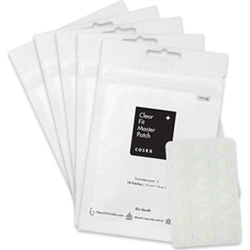 COSRX Clear Fit Master Patch 18 patches Ultra-thin Hydrocolloid Acne Patch Acne Remover Facial Mask Cover Spots Korean cosmetics