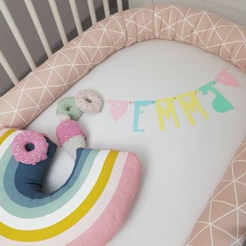 Long Baby Bed Bumper Infant Protector Pillow Crib Bumpers Baby Bedding Set Bebes Cot Fence Cushion Baby Decoration Room 200cm