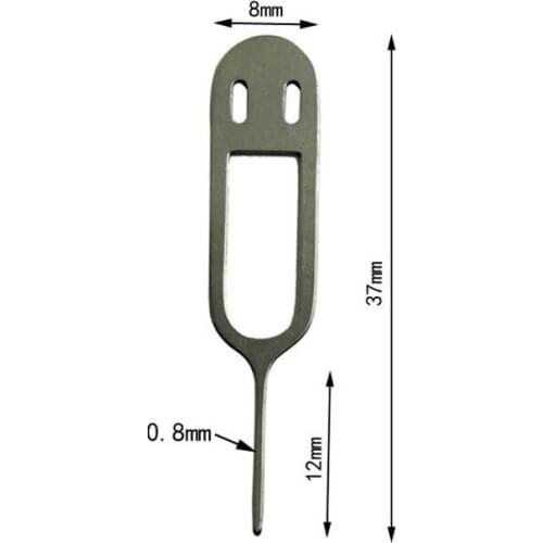 Wholesale 500pcs/lot black red color new style Sim Card Ejector Tool Sim Card Tray Eject Pin Key Tool For Mobile cell phone