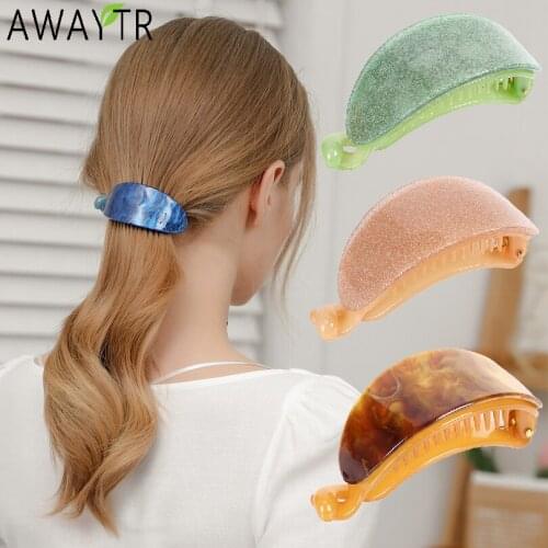 New Color Banana Hairpins Hair Claws Women Hairgrips Girls Hair Clips Ponytail Holder Barrette Sweet Fashion Hair Accessories