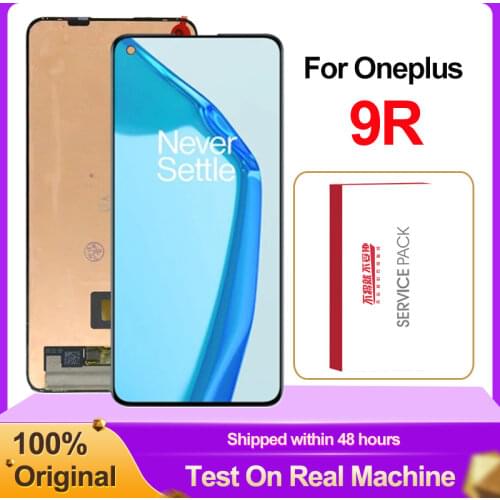 100% Original 6.55" 1080x2400 AMOLED For OnePlus 9R LE2101 LCD Display Touch Screen Digitizer Assembly For One Plus 9R 1+9R LCD