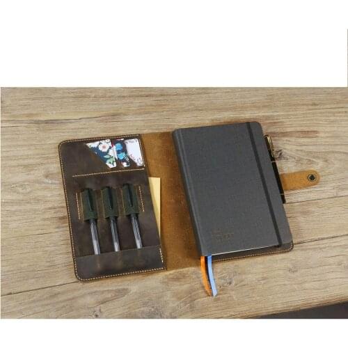 Personalized leather portfolio folio for Full Focus Planner , customized Full Focus Planner leather cover case