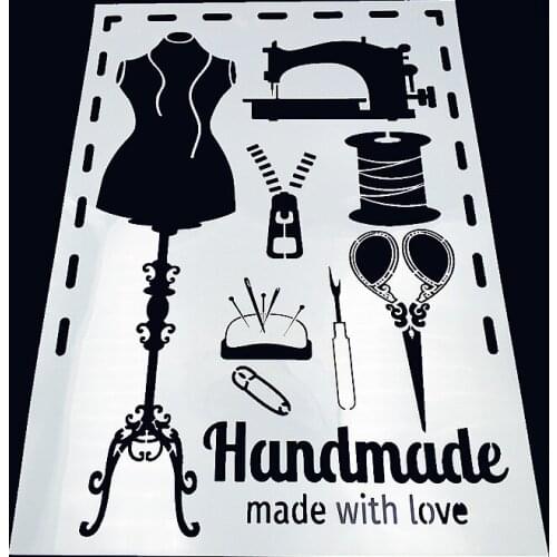 Handmade plastic mold shield DIY cake scrapbook stencils hollow Embellishments printing lace ruler Valentines Day