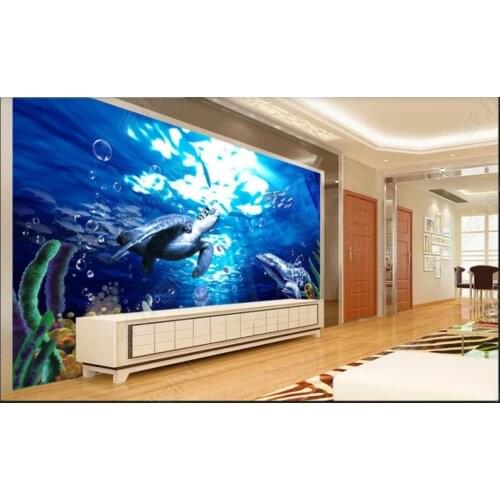 Custom photo wallpaper for walls 3 d Modern Ocean Park Underwater World murals TV background wall papers home decoration