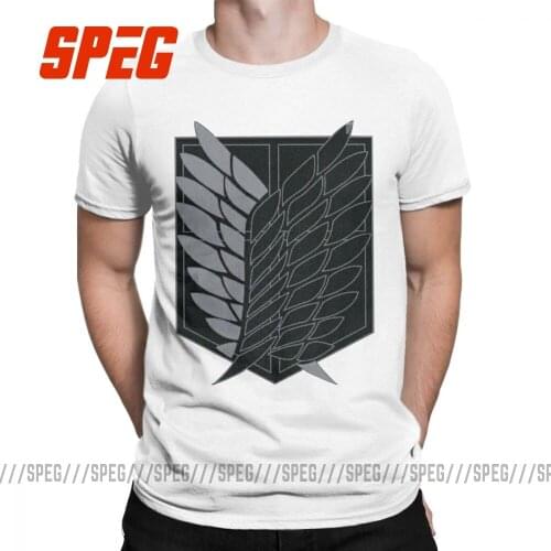 Exploration Battalion SNK Attack On Titan Eren Mens T Shirt Amazing Tees Short Sleeve O Neck T-Shirt Pure Cotton New Clothes