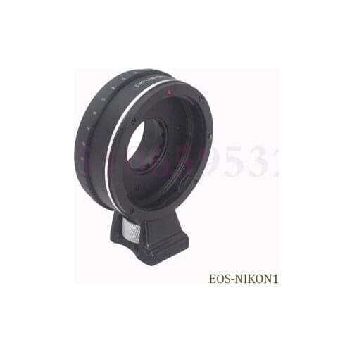 Adjustable Aperture Mount Adapter Ring Suit For Canon EF Mount Lens To for Nikon 1 V1 V2 J1 J2 Camera Adapter + with Tripod