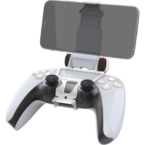 Mobile Phone Game Clip for PS5 Controller Gaming Gamepad Holder Joystick Clamp Mount Bracket Multi-directional Adjustable