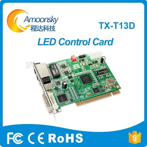 RGB led screen Transparent led display TX-T13D replace to TX-T11D controller sending card for p4 p5 p6 outdoor indoor led screen