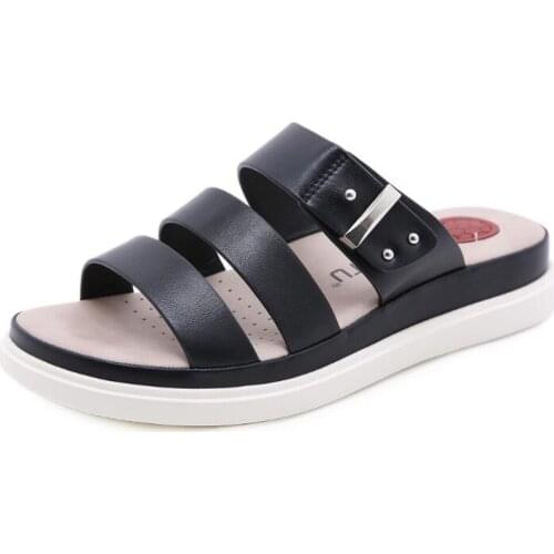 Adult Slippers Ladies Home Shoes Fashion 2021 Summer Comfortable Slippers Platform Women Casual Female Beach Sandals qq255