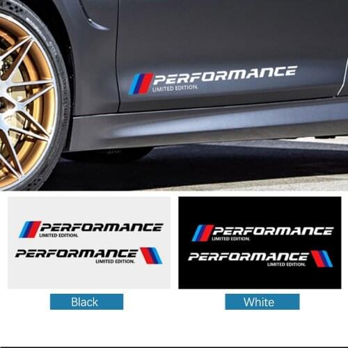 M Performance Limited Edition Side Door Reflective Sticker For BMW 1 2 3 4 5 6 7 series X1 X3 X4 X5 X6 F10 F30 Auto Door Sticker