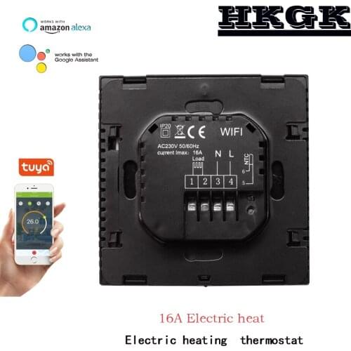 Tuya Wifi programme Thermostat Temperature Controller, Works with Alexa Google Home