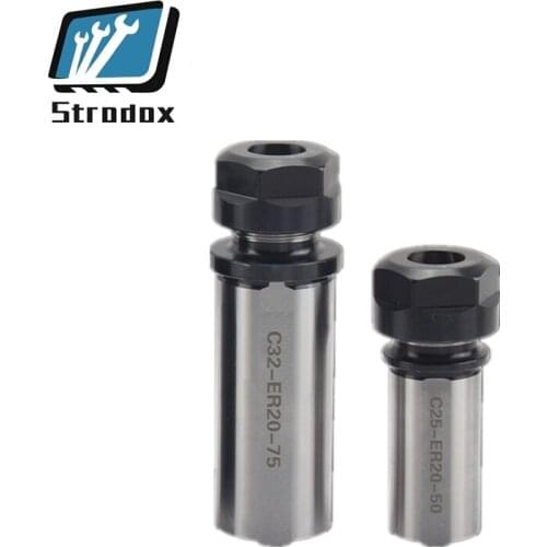 CNC Lathe Tool ER Clamp Straight Shank Extension Rod C25 C32 S35 S40 C20 Collet Chuck Motor Shaft Extension Rod Milling Boring