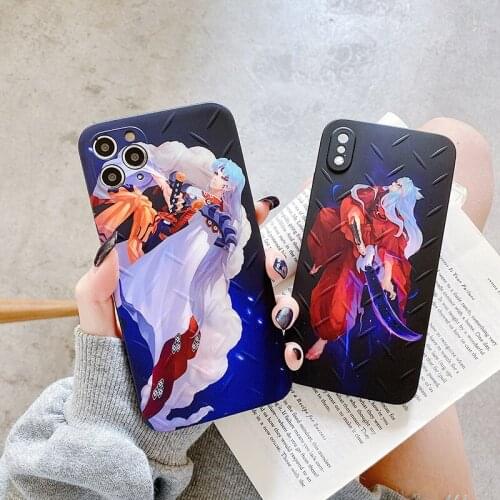 Japan Anime Inuyasha Sesshoumaru Phone Case For iPhone7 11 12 Pro XS MAX SE2 XR X 8Plus Soft Silicone Protect Cover Coque Fundas