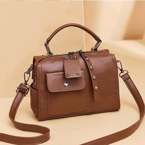 Female bag 2020 new fashion retro style PU female bag shoulder handbag messenger bag portable women bag