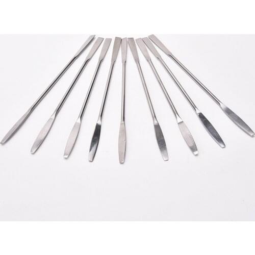 1pc Stainless Steel Mixing Palette Spatulas Spoon Nail Art Tool Stick Rod Tone Makeup Cosmetic Spoon Polish Cream