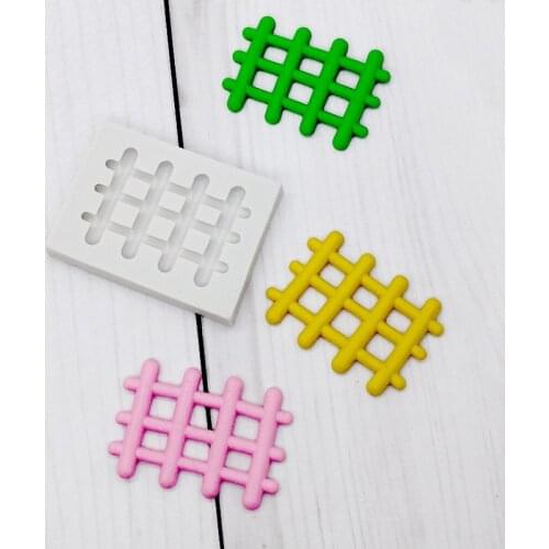 1PCS Cake Silicone Mold Fence Shape Cake Decoration Tool Chocolate Cookie Fondant Mould Sugarcraft Mould DIY Cakes Baking Mold