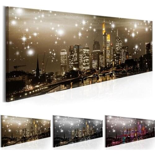 Large size Diamond painting cross stitch"City Building Night Scenery"Diamond Embroidery Full square resin Drill Christmas gift