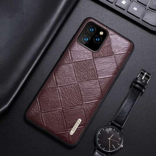 LANGSIDI Brand case For Iphone 11 pro max 11pro 12 pro Luxury Genuine leather cover For iphone xr x 7plus 8 max Business fundas