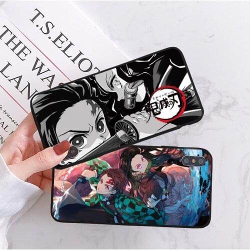 For Samsung Galaxy A32 A52 A72 A51 A50 A21S A12 A02S A20e A31 A30 A42 A41 A40 A71 A70 A91 A6 A7 A9 2018 Demon Slayer Anime Case