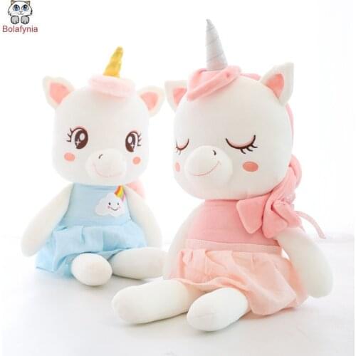 BOLAFINIA children plush toys Teenage unicorn baby Christmas birthday gift stuffed toy girl cute doll