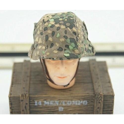 Dragon 1/6 Scale WWII German Solider Camouflage Helmet Cap Hat Model Cover Net Fit 12'' Action Figure Body Accessories