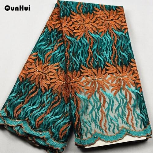 Purple 2021 lace fabric High Quality African Swiss Voile Lace Fabric 2.5 yard free shipping and red African France Lace Fabric