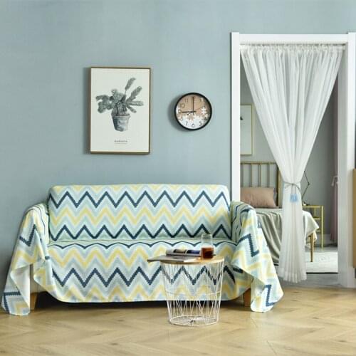 GY4055 European Geometry Blanket Sofa Decorative Slipcover Stitching Can Do Curtain TableCloth Pillow Case