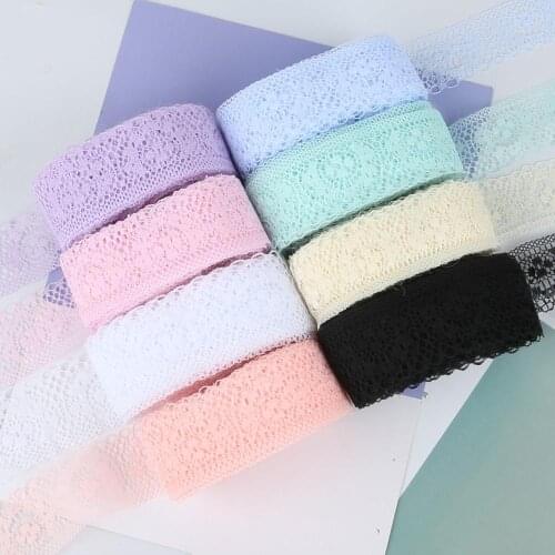 40MM 10 yards Lace Silk Embroidery Net Lace Ribbon Trimming Fabric For DIY Handmade Clothing Craft Curtain Sewing Decoration