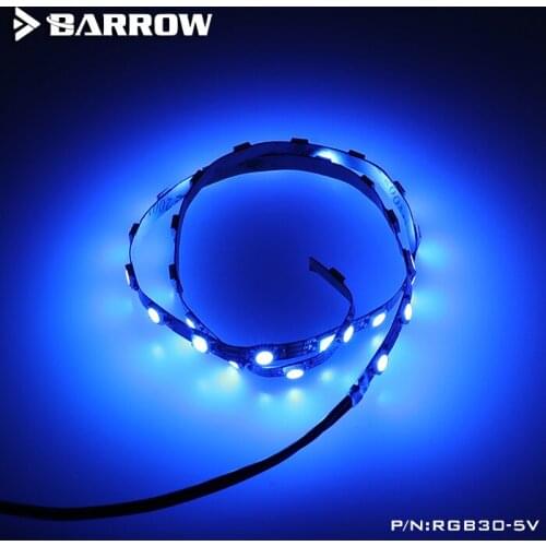 Barrow RGB30-5V LRC2.0(5v 3pin) LED Reserovir Lighting Stripsfull-color light strip self-adhesive soft lamp belt 50cm