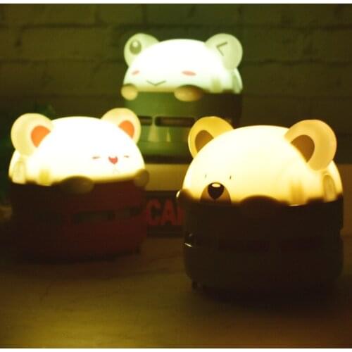 Little Bear Desktop Coffee Table Vacuum Keyboard Cleaner Dust Collector For Home Office Car Vacuum Handheld Cleaner Night Light