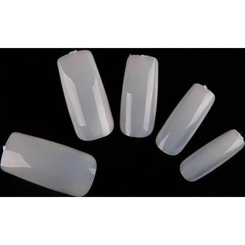 500pcs Full Cover False Nails Medium Square Fake Nail Artificial Nail Art Tips Finger Salon Manicure Supply