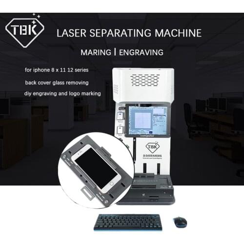 New Version TBK-958B Wireless Phone Control Laser Separate Machine For iphone12 11Pro Max Back Cover Glass Removing Logo Marking