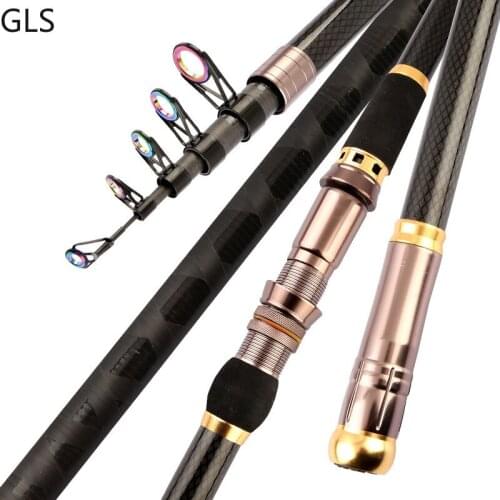 2020 New Portable 2.1m 2.4m 2.7m 3.0m 3.6m Carp rod Telescopic Sea Fishing Rod carbon fiber Spinning rod