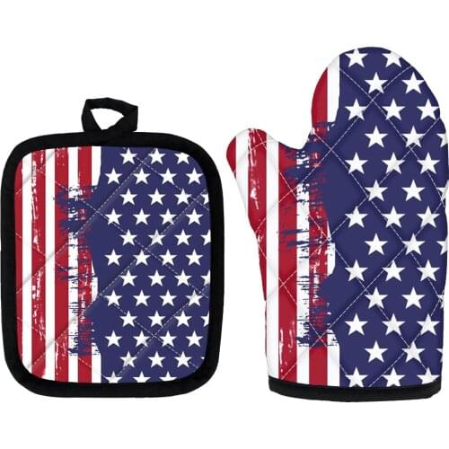 Kitchen Gloves Insulation The Nightmare Before Christmas Sally Costume Pattern Cooking Gloves Party BBQ Oven Mitts Potholder Pad