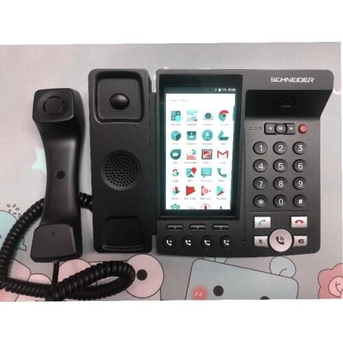 Poptel Cordless Landline Phone Tablet Smart Android 10 Telephone 8 Inch Larger HD Screen 2g/16g Bluetooth Handset Cell Phone