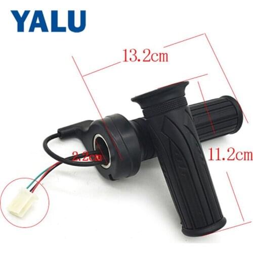 Twist Throttle For Electric Bike Black Throttle 12V-99V Electric Twist speed Throttle For Electric Bicycle Parts