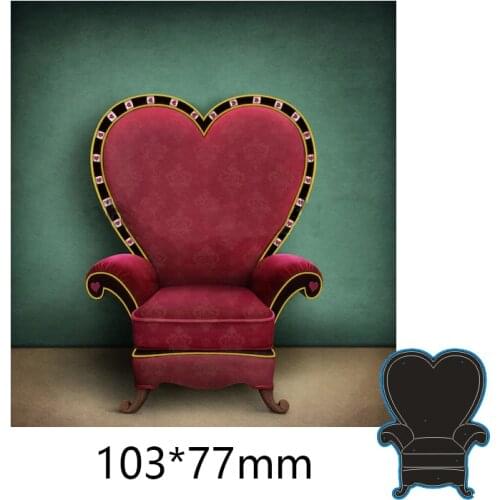 103*77mm HEART SOFA Metal Cutting Dies and Stamps Stencil for DIY Scrapbooking Photo Album Embossing Paper Card