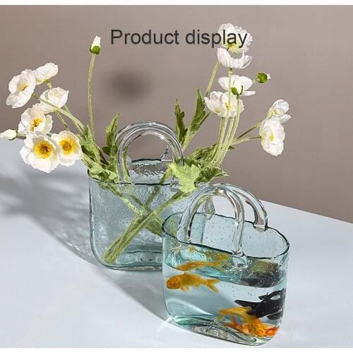 Clear Glass Vases for Decor Bubble Flower Desktop Glass Vase for Decor for Table Centerpieces Floral Arrangement D1