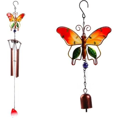 Amazing Outdoor Ornament Metal Hanging Bell Door Wind chime Yard Garden Decor (4 Styles) Handmade Craft For Kids Room